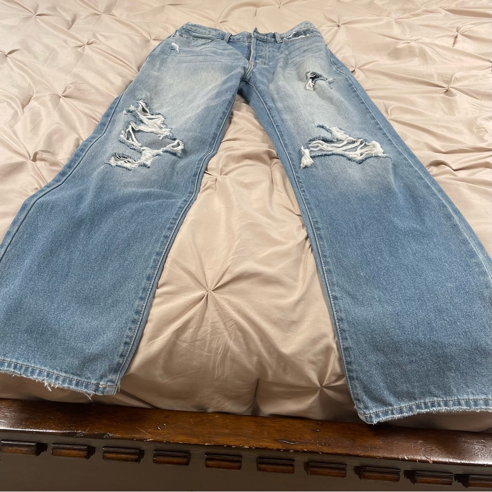 Windsor wide leg ripped jeans